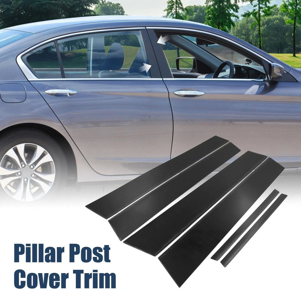 6Pc Door Window Pillar Trim Protector Covers for Honda Civic 8 (2006–2011)