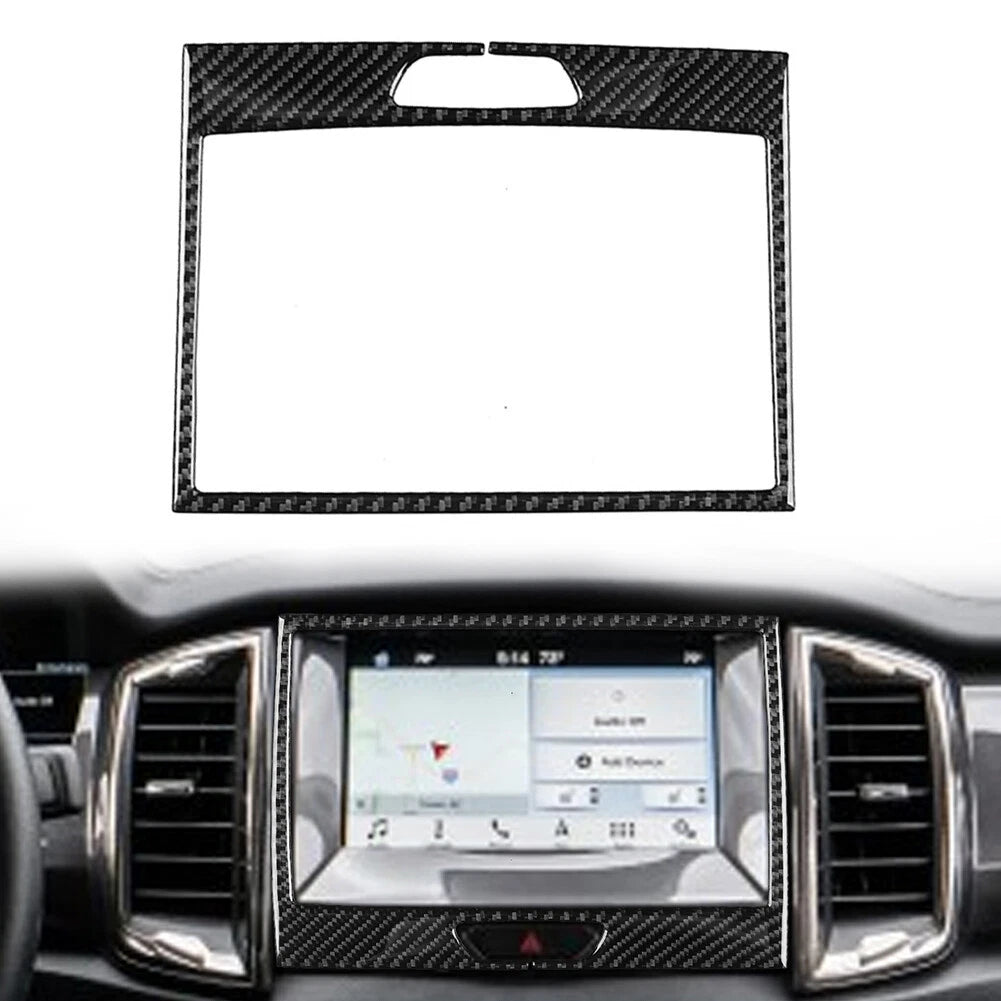 Carbon Fiber GPS Panel Cover Trim for Ford Ranger Sport (2015–2022)