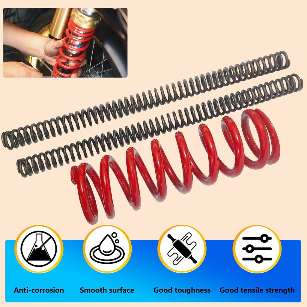 Heavy Duty Fork Springs & Rear Spring for Kawasaki KLX140 (2008–2020)