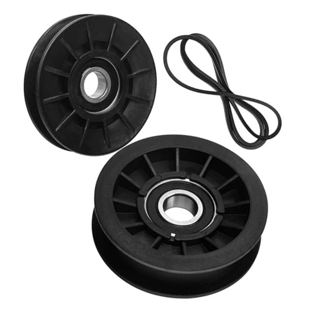 Drive Belt with V Type Idler Pulley Set for Cadet Craftsman Lawn Mowers