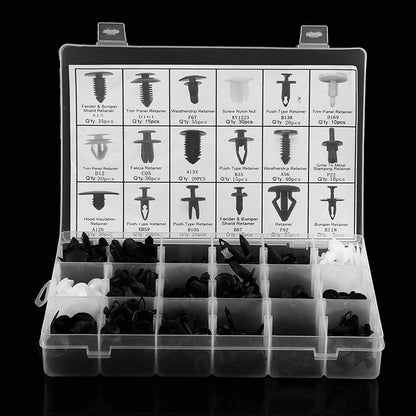 Set of 10 Plastic Push Pin Rivet Trim Clips for