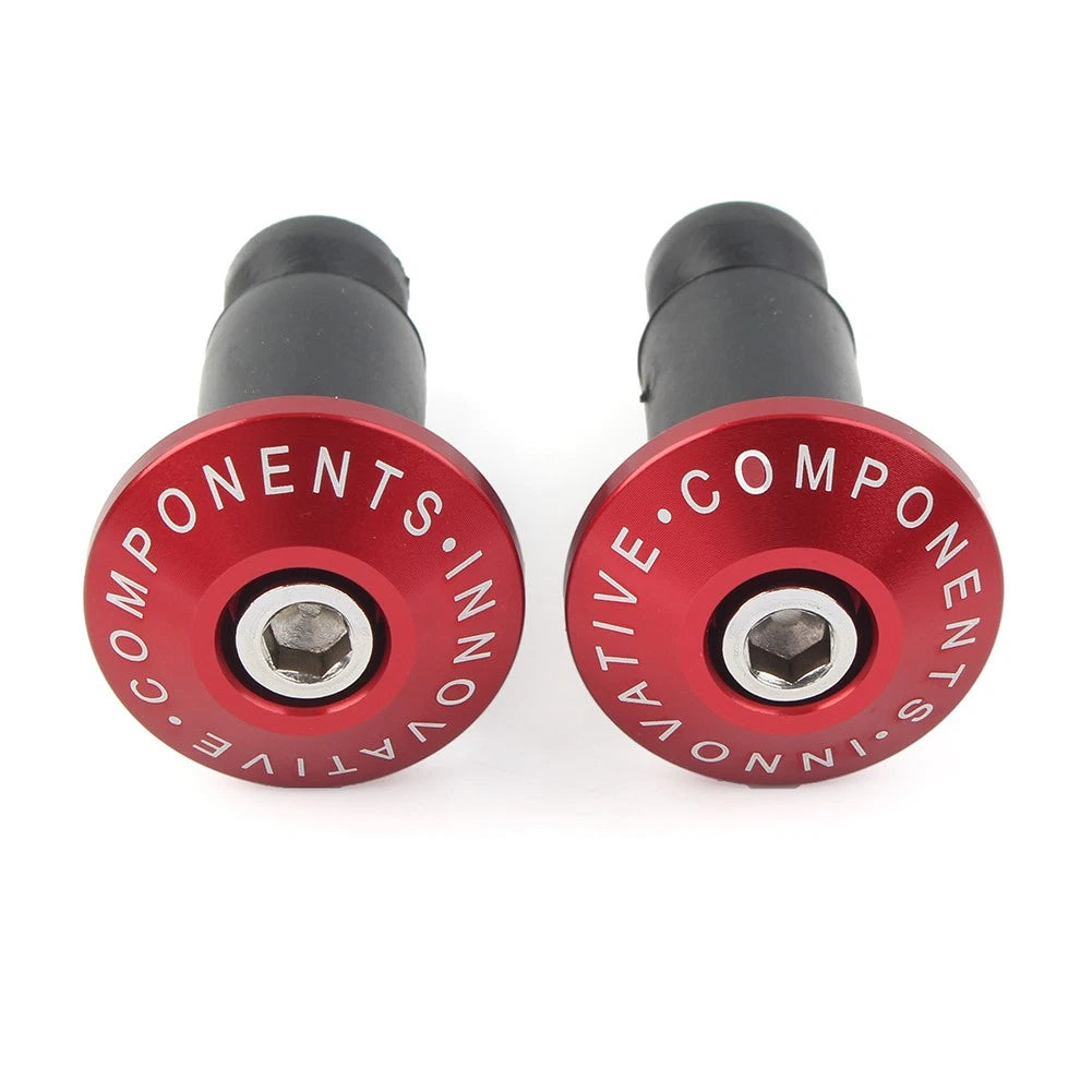 CNC 7/8" Handle Bar End Weights for Dirt Bike (Red)