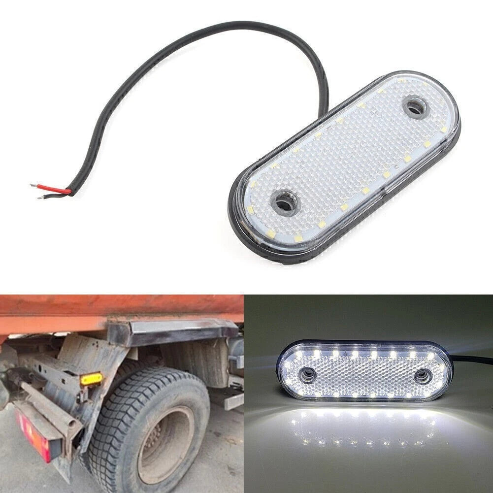 2X LED Oval Side Marker Indicator Light for Trailer Truck