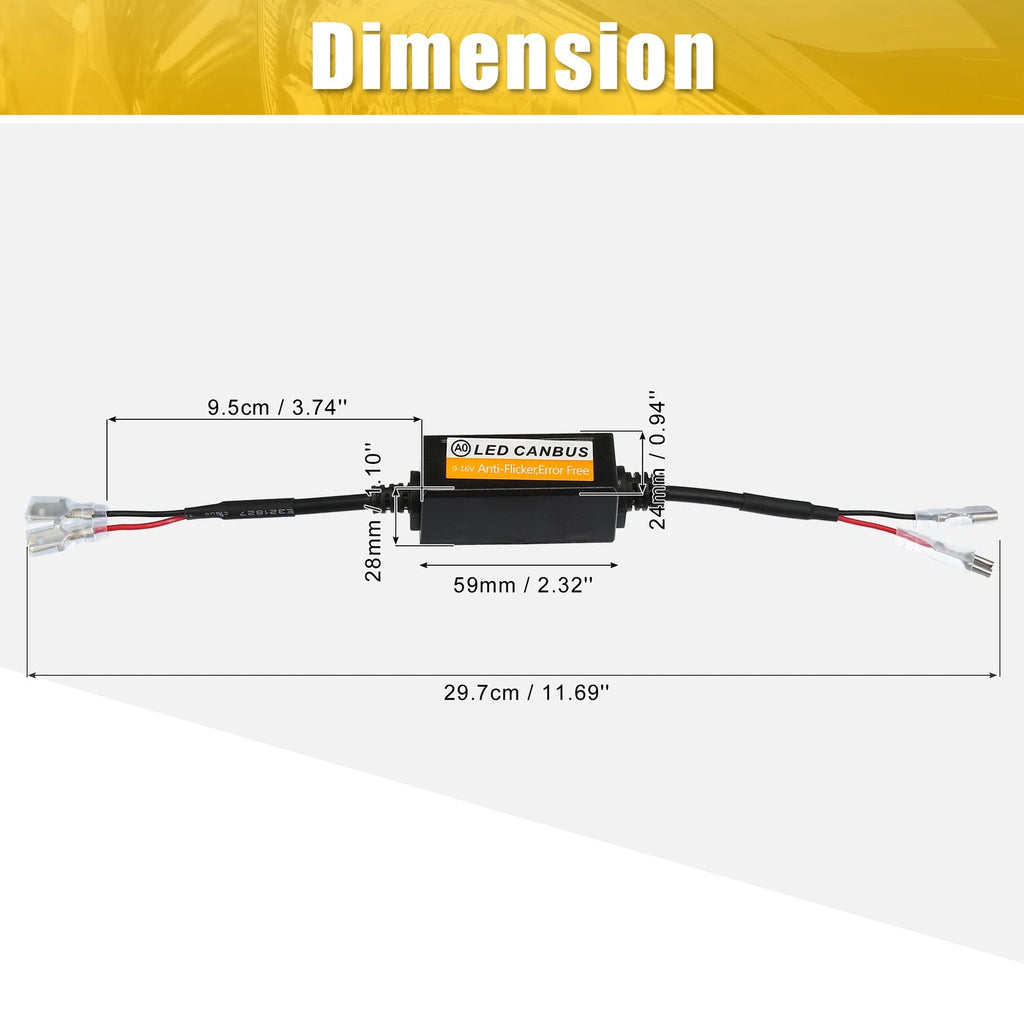 1 Pair H1 LED Headlight Canbus Decoder for