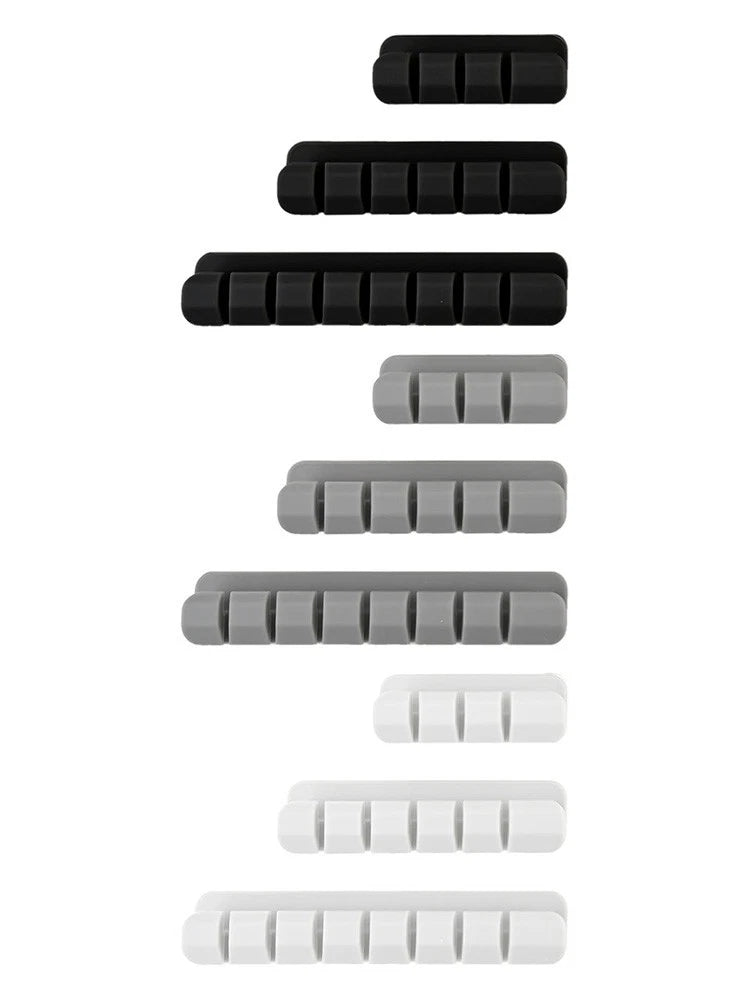 Silicone Cable Organizer with 9 Wire Clamps for Effective Storage
