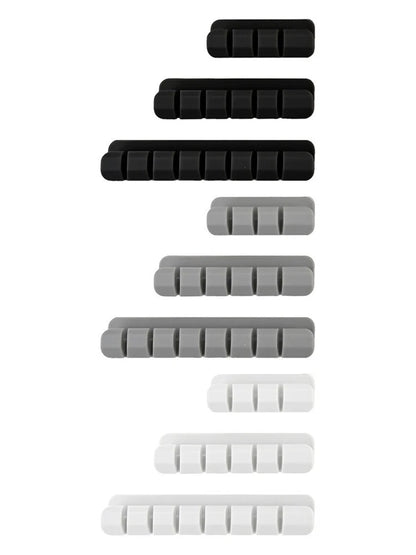 Silicone Cable Organizer with 9 Wire Clamps for Effective Storage