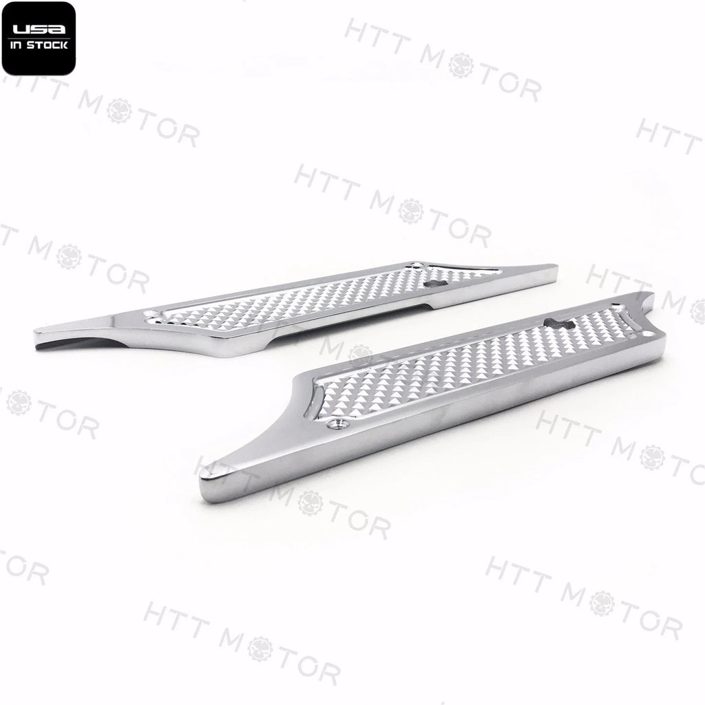 Chrome Billet Saddle Bag Latch Covers for Harley Street Glide (1993–2013)