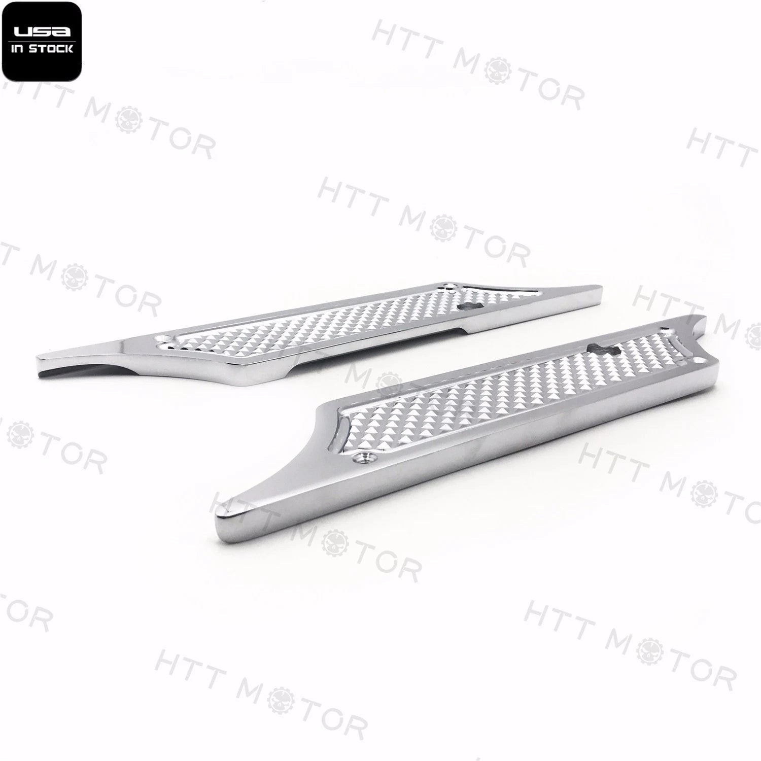 Chrome Billet Saddle Bag Latch Covers for Harley Street Glide (1993–2013)