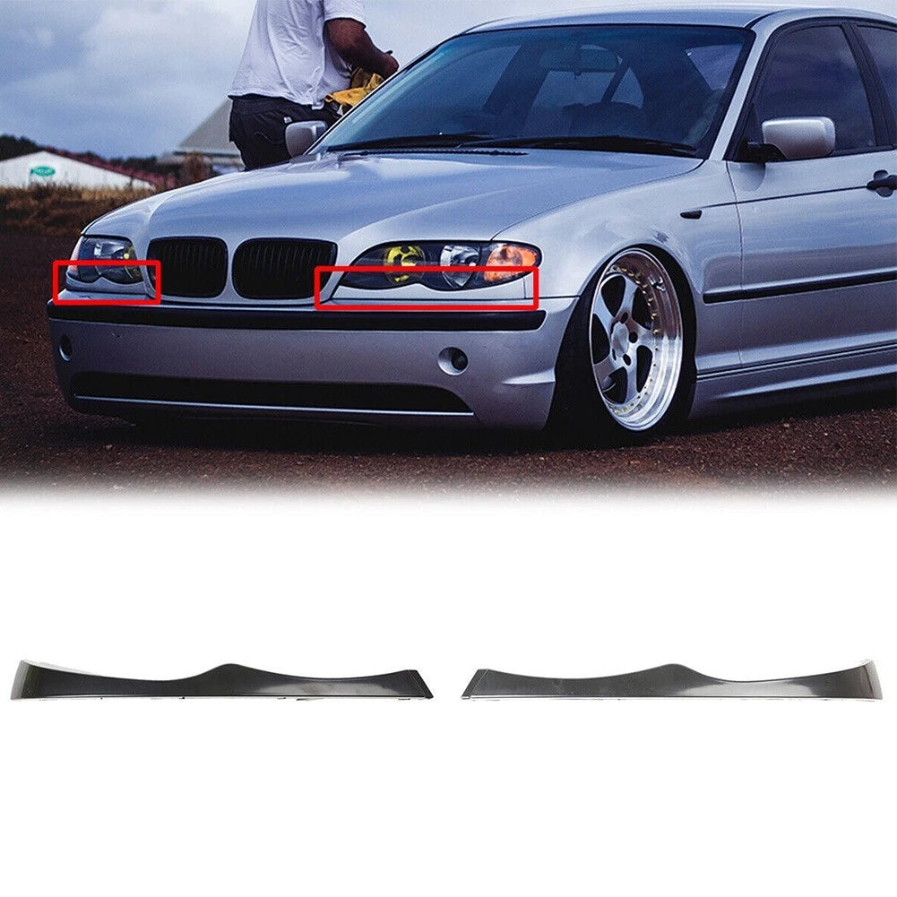 Headlight Eyebrow ABS Accessories for BMW E46 325i 330i (1998–2006)
