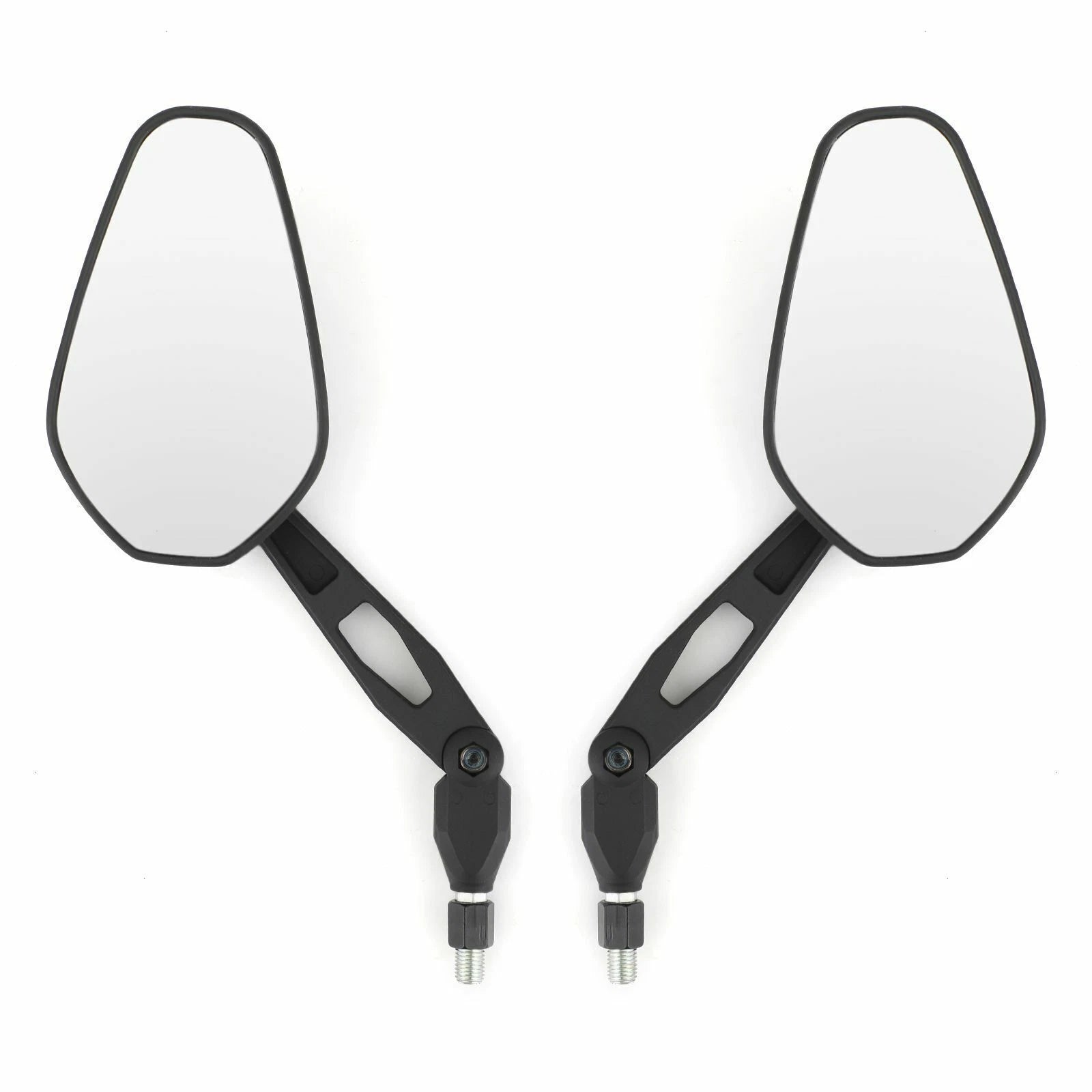 M10 10mm Rearview Side Mirrors Pair for Motorcycle Custom T9