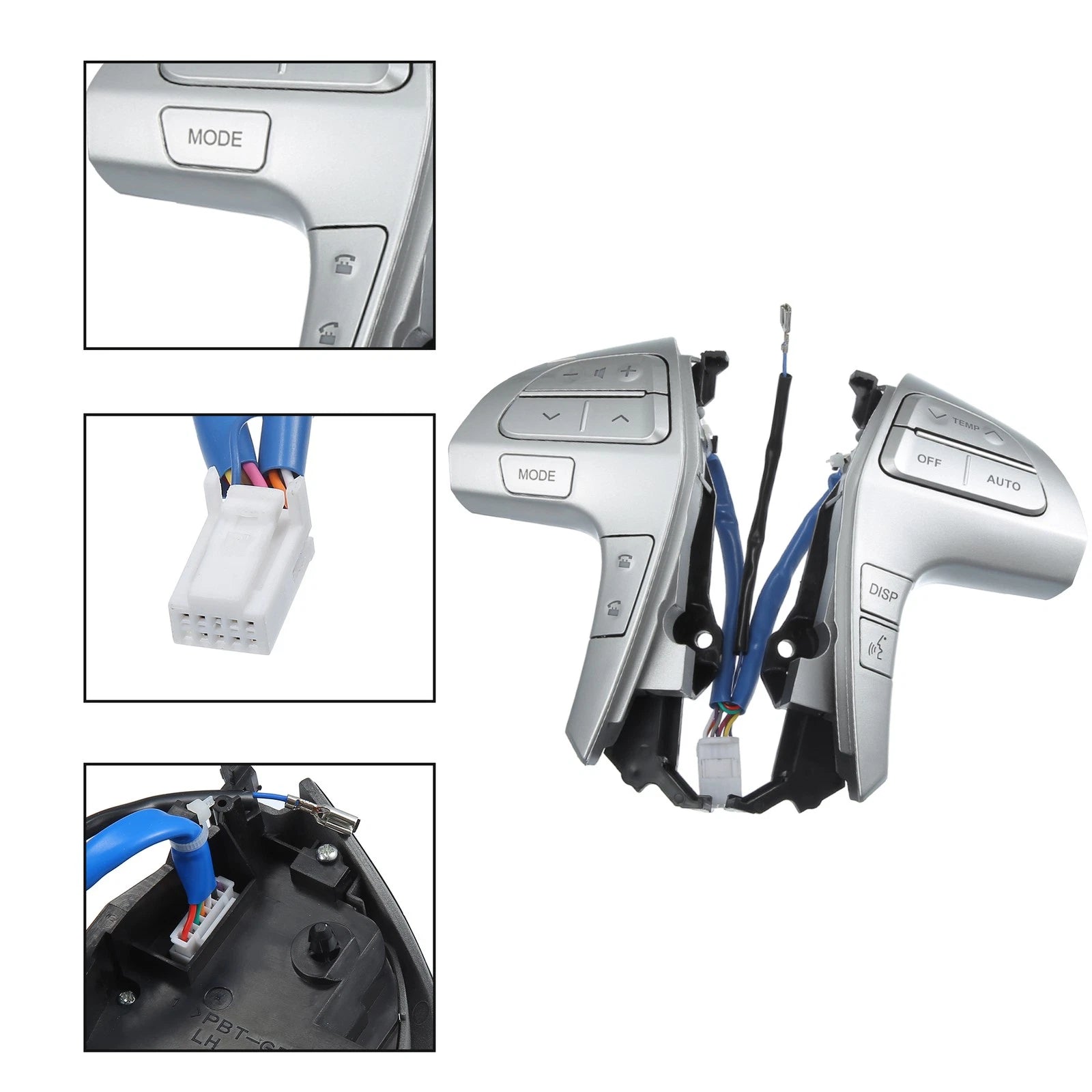 Steering Wheel Control Switch Button Replacement for Toyota Camry Hilux (2005–2015)