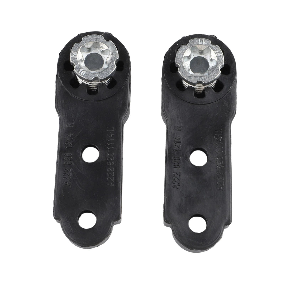 Front Pair Headlight Repair Bracket for Mercedes C Class W203 (2000–2007) Black ABS