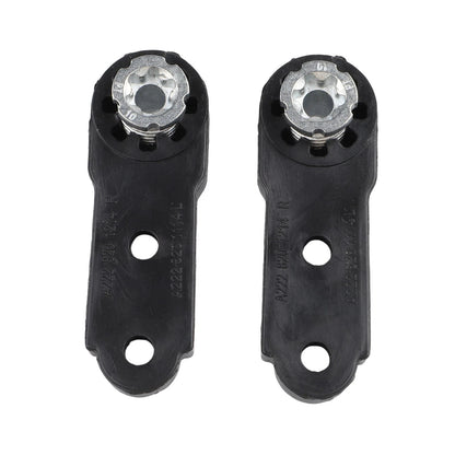 Front Pair Headlight Repair Bracket for Mercedes C Class W203 (2000–2007) Black ABS