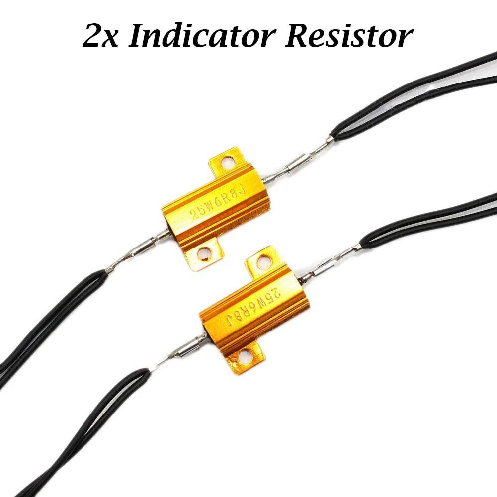 25W Load Resistor for Universal LED Turn Signal Indicators