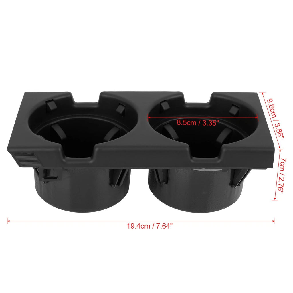 Car Center Console Cup Holder Replacement Black for BMW E46 (1999–2005)