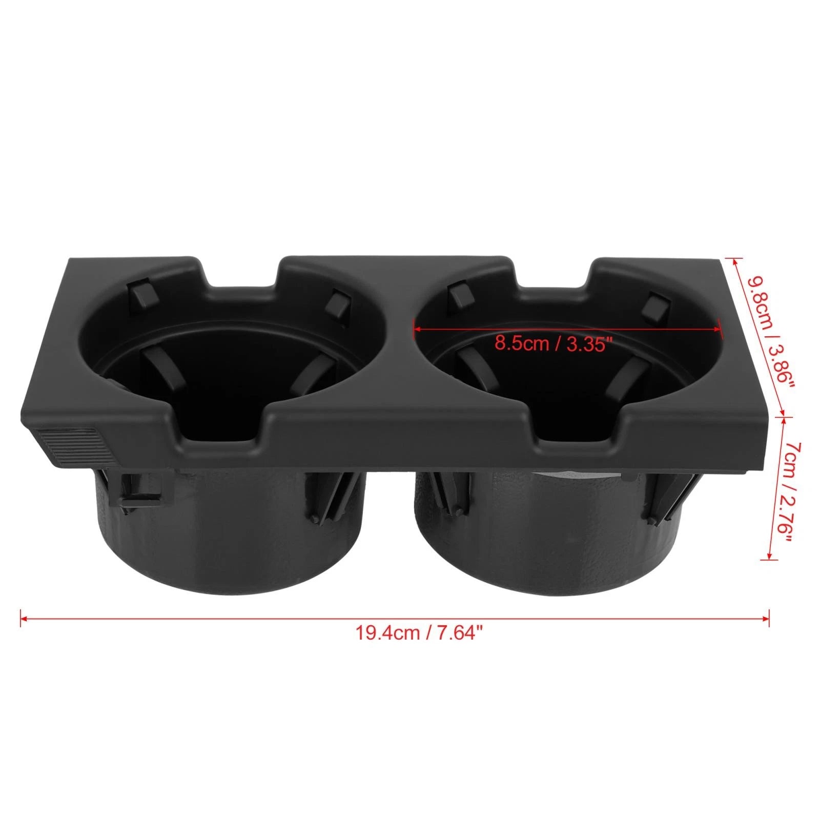 Car Center Console Cup Holder Replacement Black for BMW E46 (1999–2005)