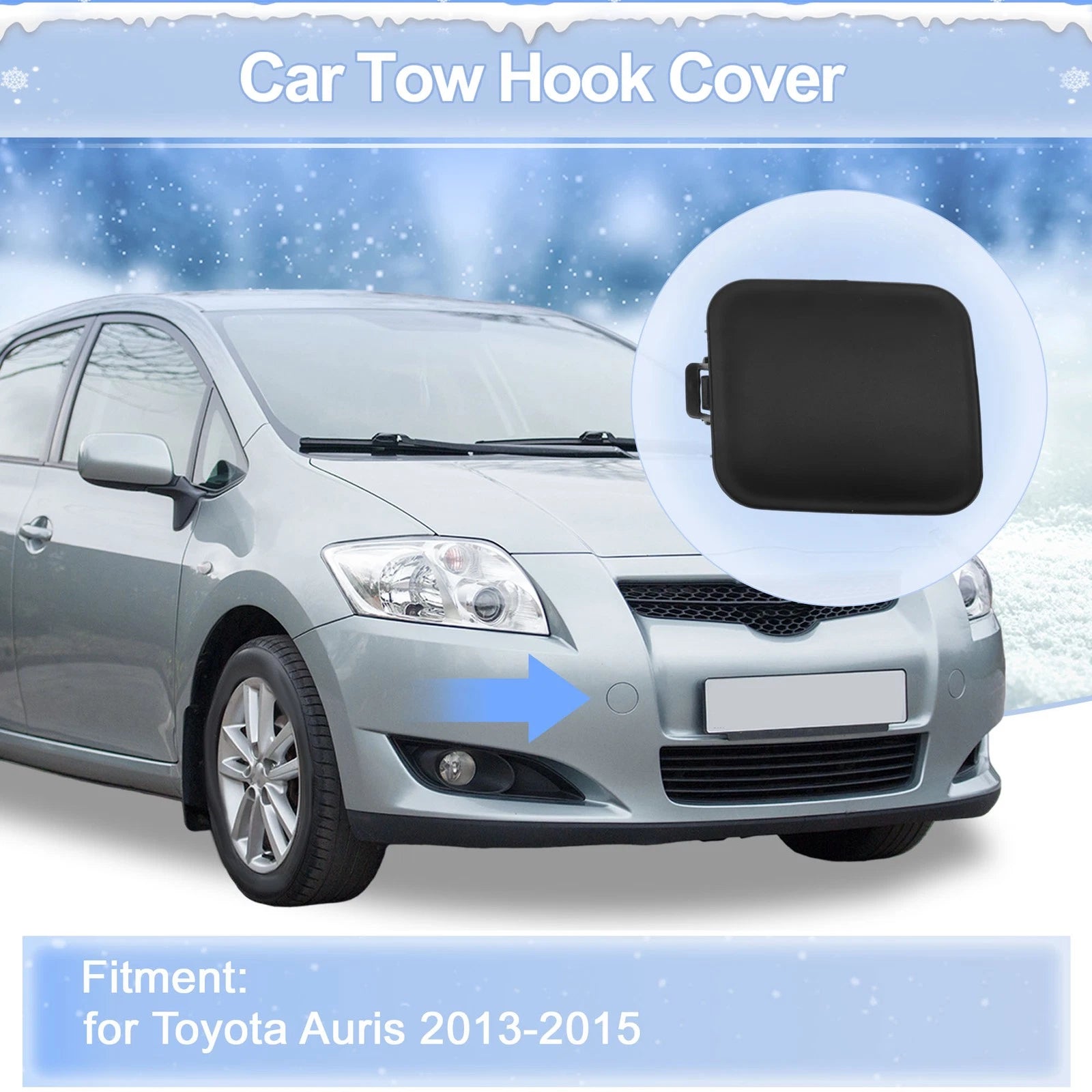 Right Front Tow Hook Cover Cap Replacement for Toyota Highlander (2001–2003)