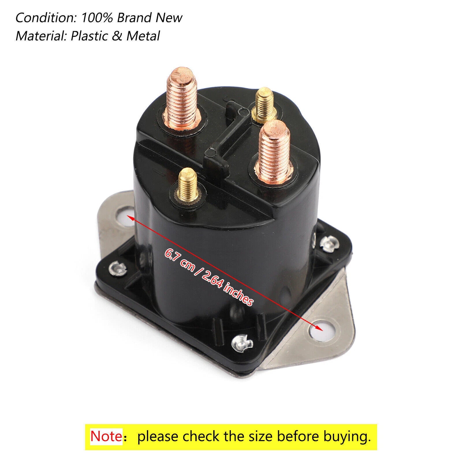 Solenoid 1013609 for Club Car DS & Precedent 12V Gas Golf Cart (1984-UP)