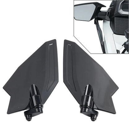 Black Adjustable Upper Wind Deflectors for Honda Goldwing GL1800 (2001–2010)
