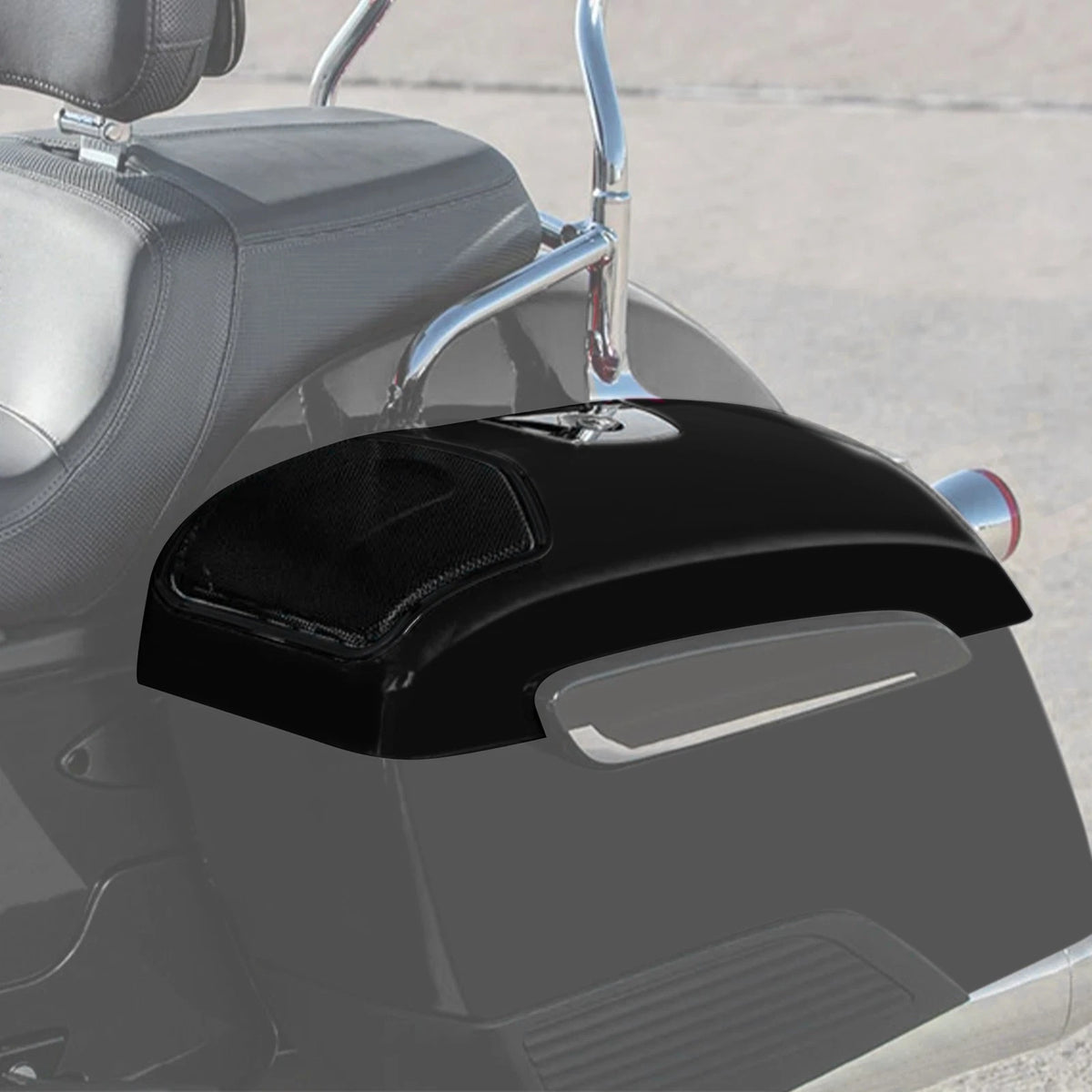 Matte Saddlebag Lids Cover for Indian Chieftain Dark Horse Limited (2019–2025)