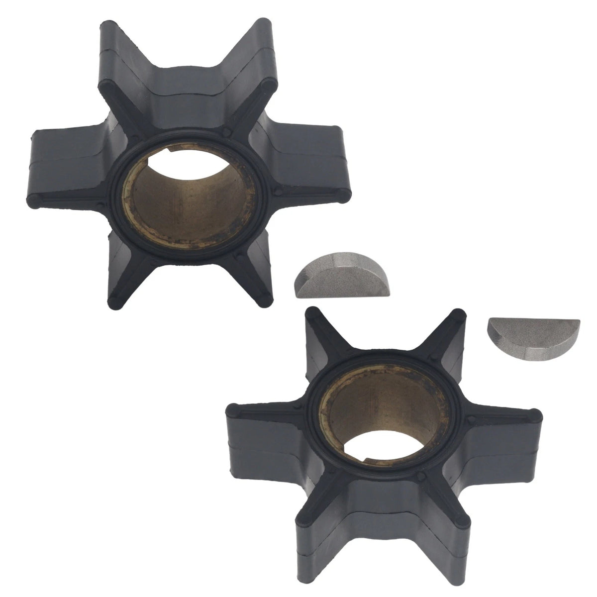 Water Pump Impeller & Key for Evinrude Johnson Outboard 40 HP (0390286)
