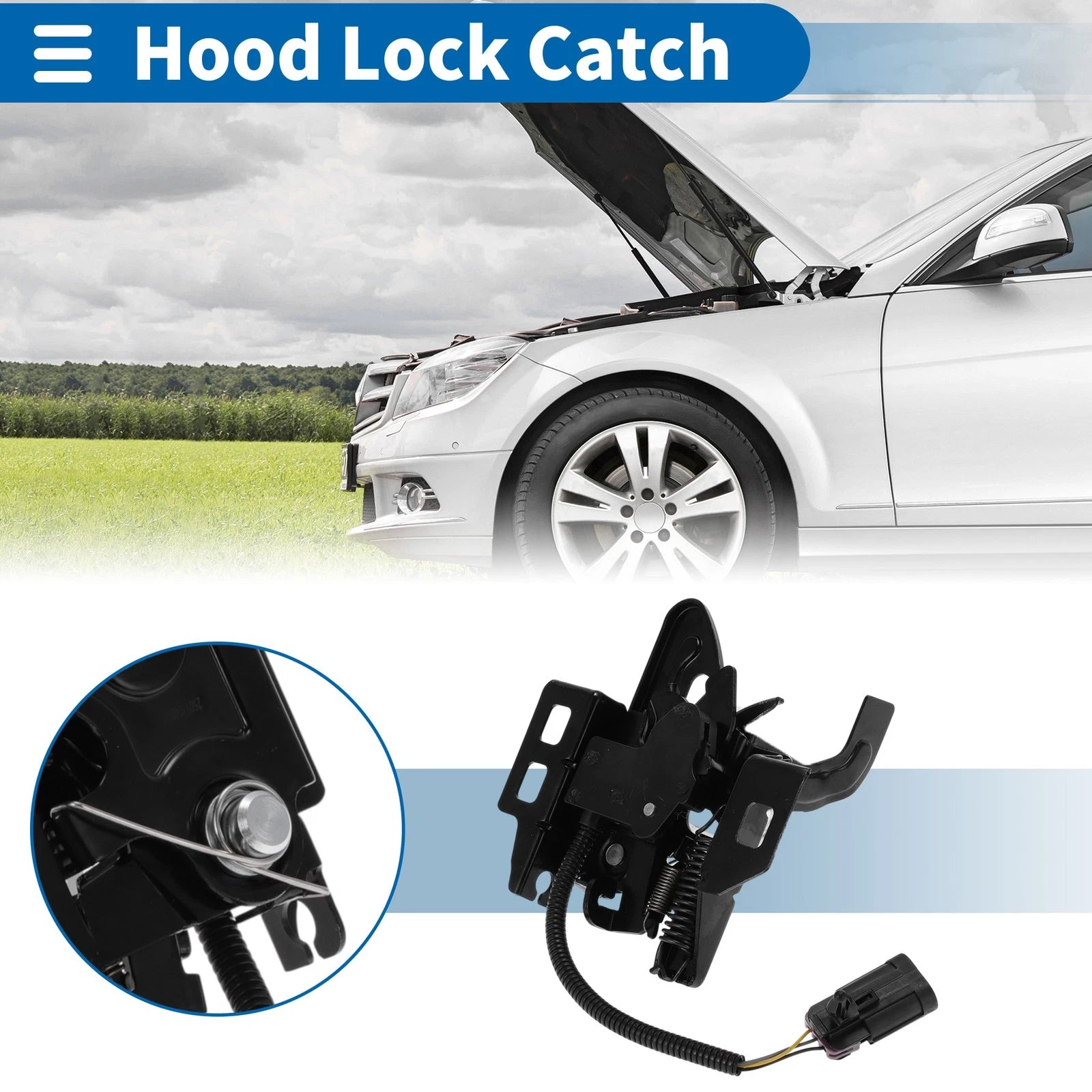 Hood Latch Assembly OEM Replacement for Chevrolet Malibu (2008–2012)