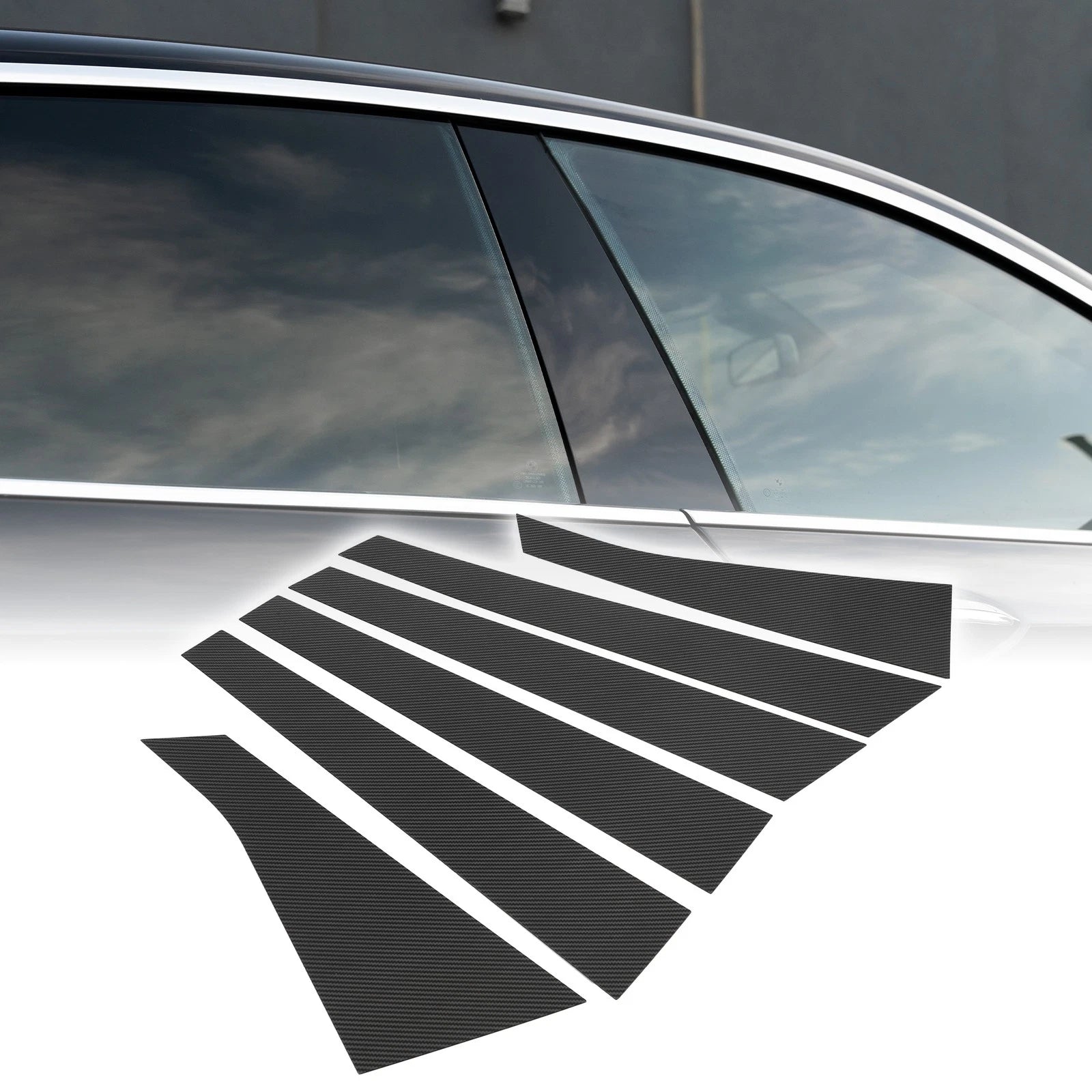 6Pcs Pillar Window Trim Cover Replacement for Chevrolet Impala (2006–2013)