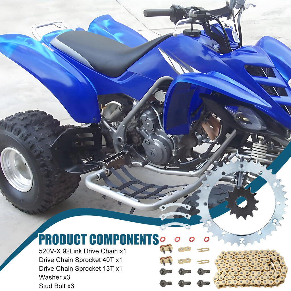 Chain #520 92L Drive Sprocket Washer Kit for Yamaha Raptor 660 (2001–2005)