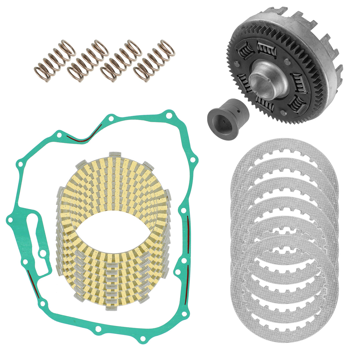 Clutch Outer Basket and Plates Kit for Honda Foreman 500 TRX500FE (2005–2011)