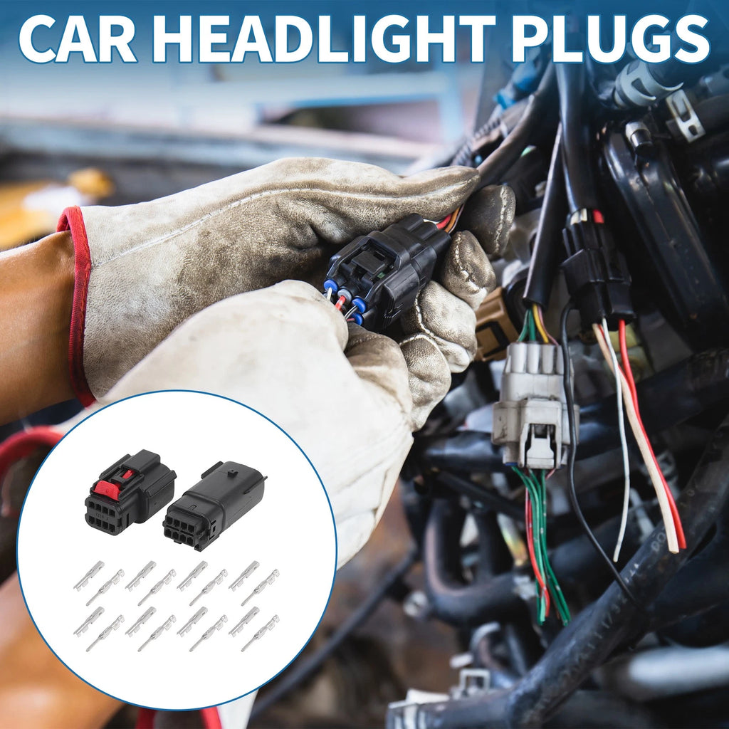 Headlight Plug 8 Pin Replacement for Buick and Chevy Aluminum Alloy