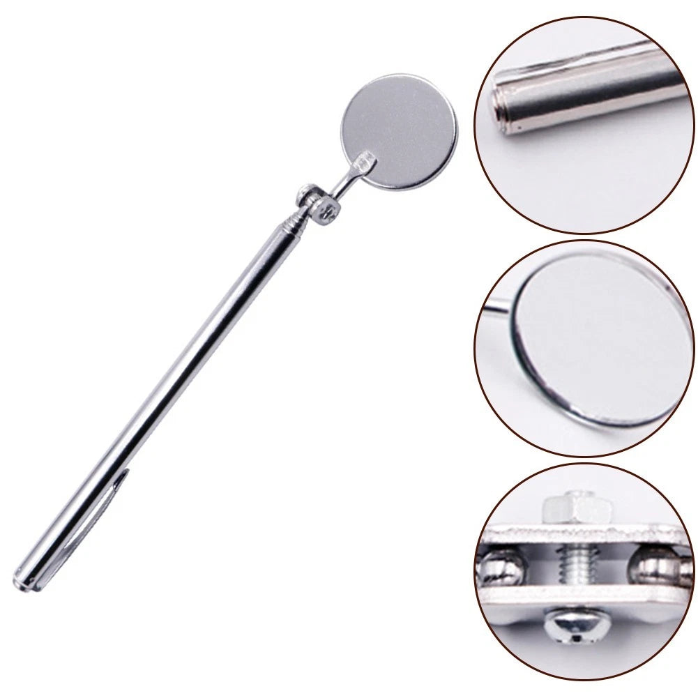 Adjustable Round Inspection Mirror with Extendable Lens for Timing Marks