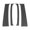 4 Pcs Pillar Window Trim for Dodge Ram (1994–2001) Carbon Fiber Pattern Black