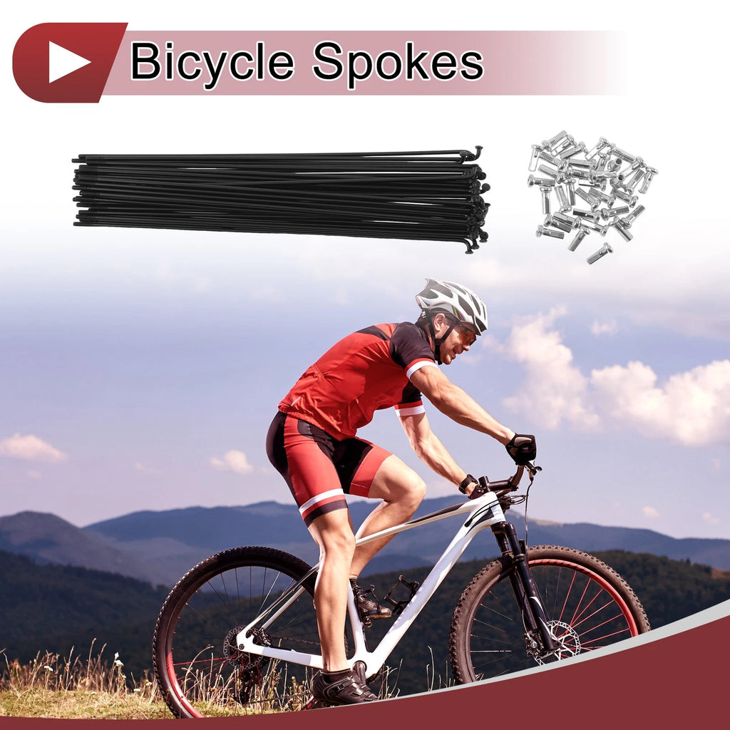 Bicycle Spoke Replacement Set for 176 mm 14G Steel Spokes (All Models)