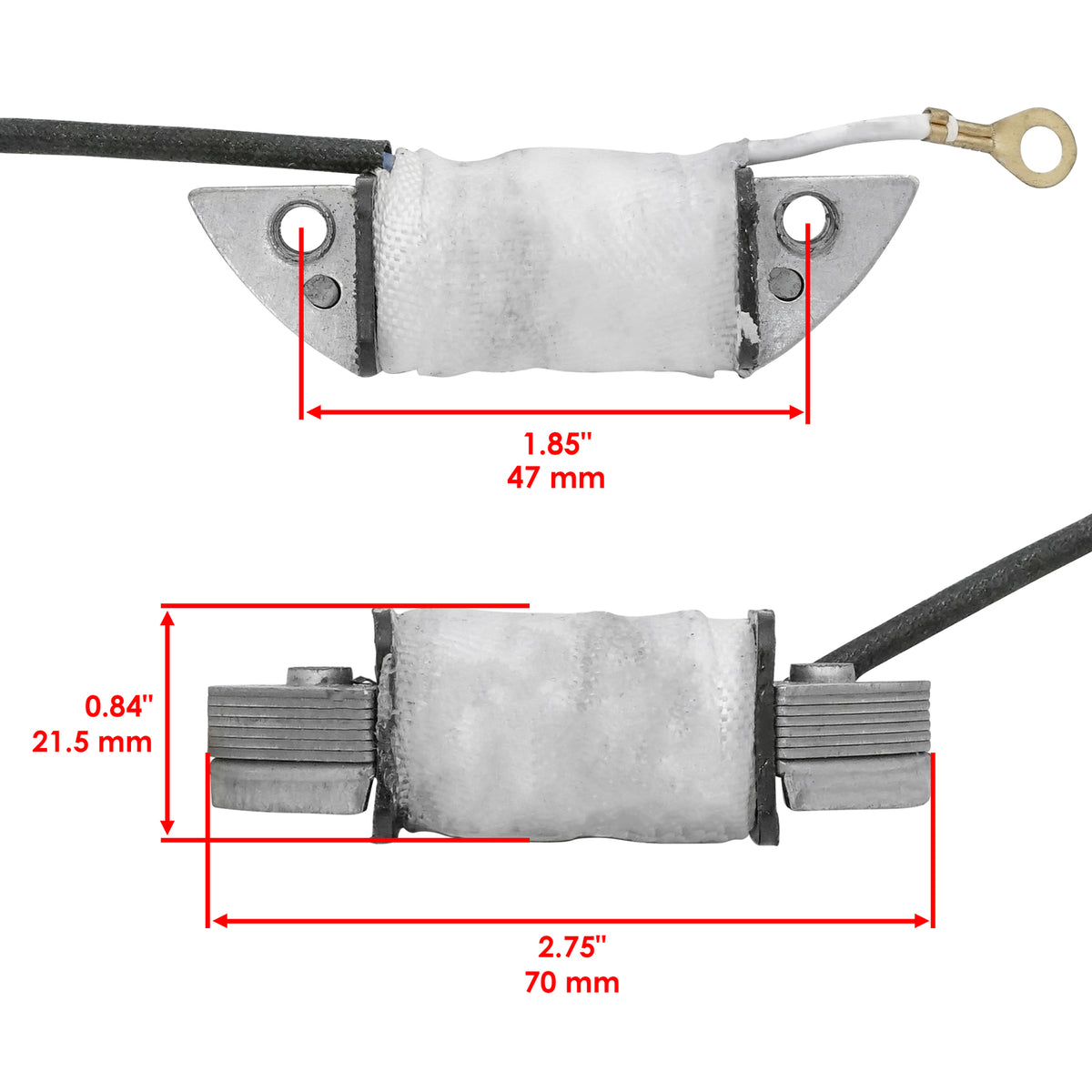 Caltric Stator Primary Coil Replacement for Suzuki LT50 (1984–1987)