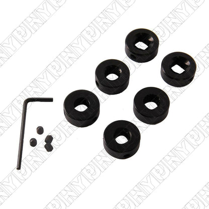 Black Chrome Plated Billet Door Window Winder Crank Handle Tool for Universal