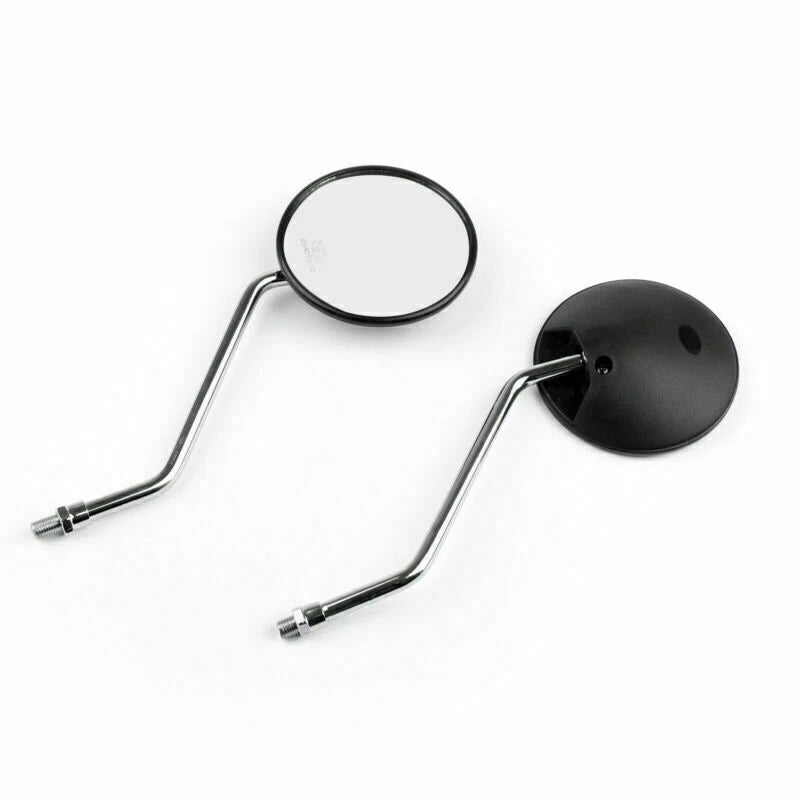 10mm Black Rear Side View Mirrors for Honda XR250 XR400 XR600 TLR200 XL100 (1990–2023)