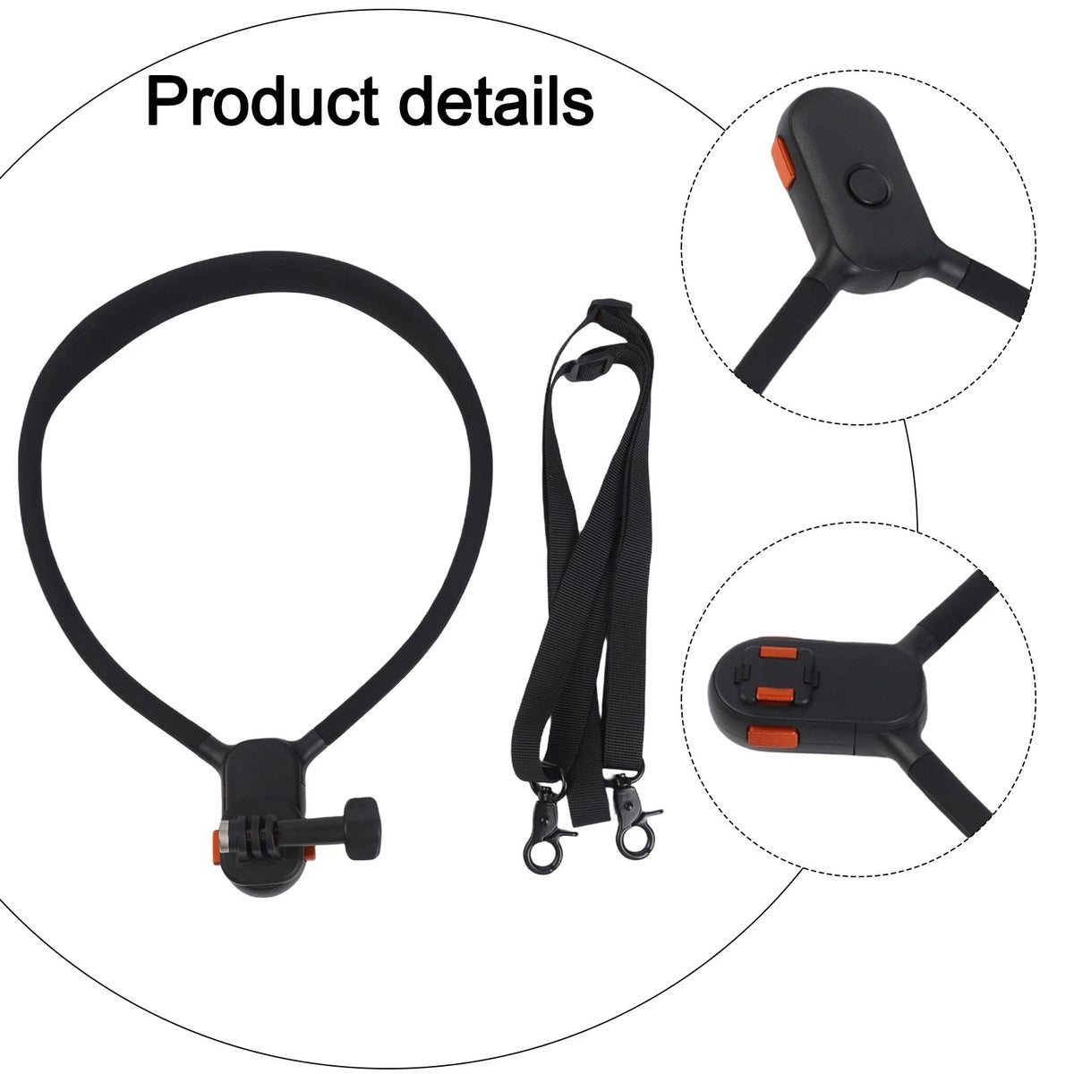Magnetic Neck Strap Mount for DJI OSMO 360 Pocket 3 & Action 5 Pro