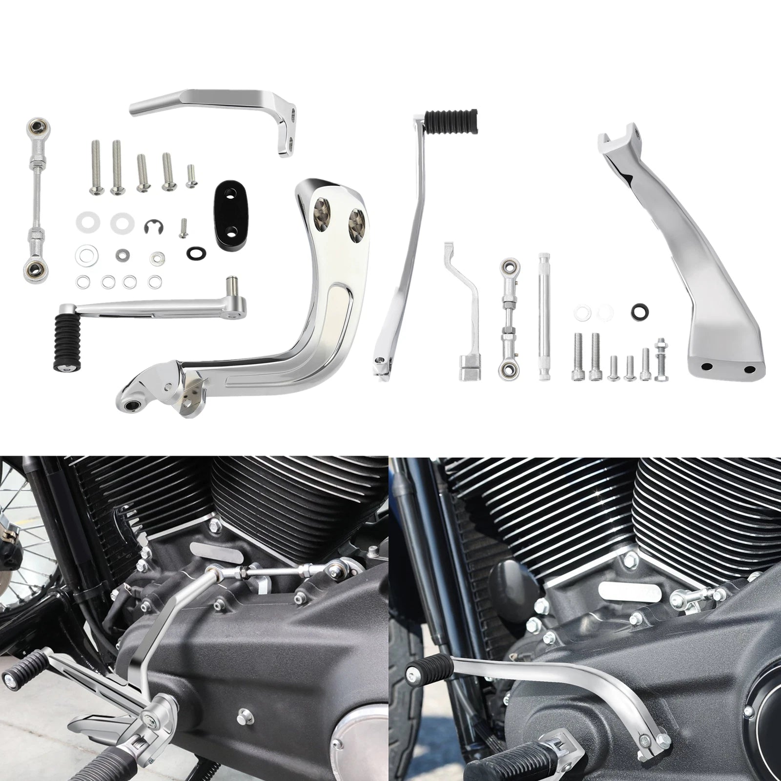 Mid-Controls Shift & Brake Side Kit for Harley Fat Bob Sport Glide (2018–2025)