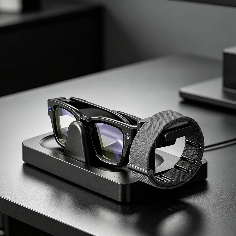 Charging Dock for RayBan Smart Glasses and Neural Band with USB Port