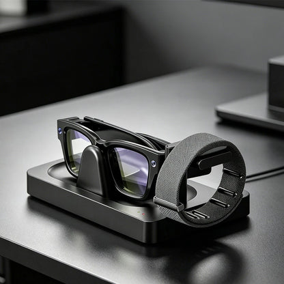 Charging Dock for RayBan Smart Glasses and Neural Band with USB Port