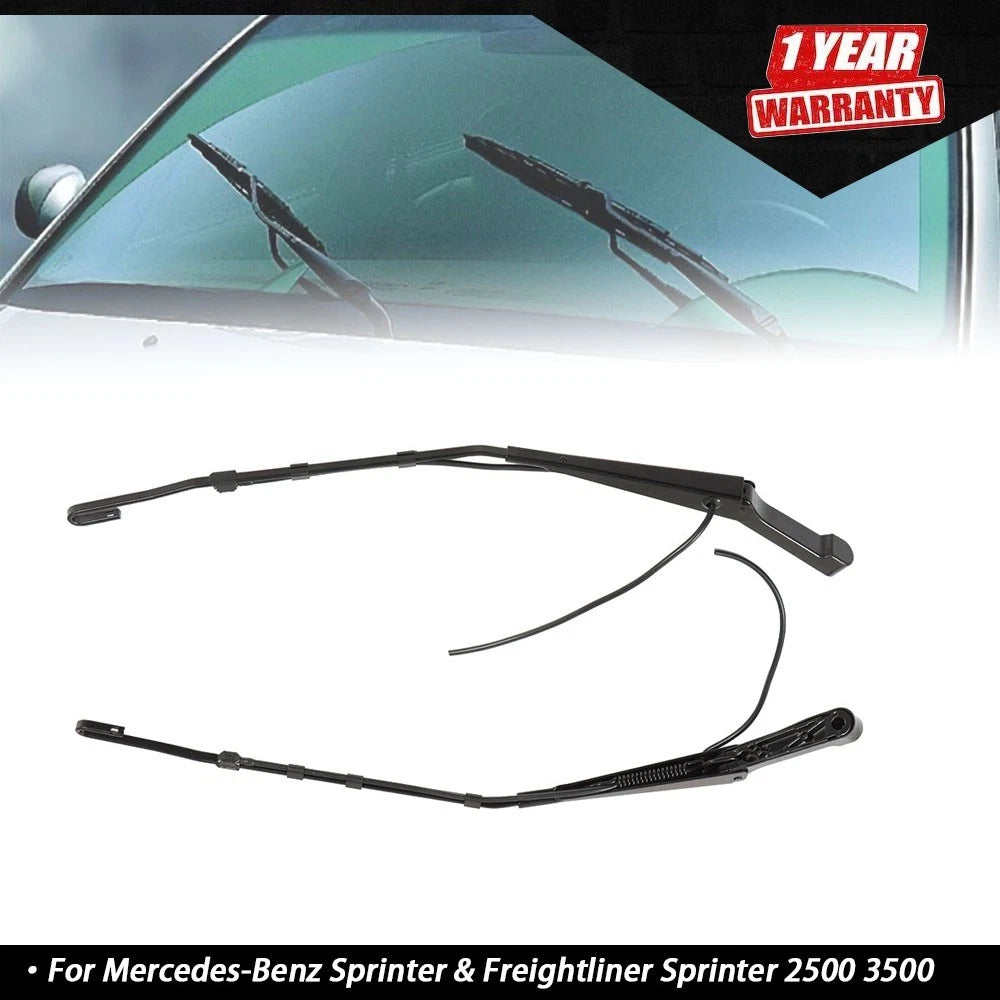 Wiper Arm Set for Mercedes Freightliner Dodge Sprinter (2007–2018) Black