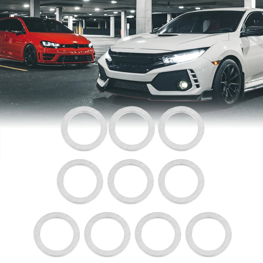 10pc Oil Drain Plug Crush Gasket Seal Replacement for Mazda (2009–2016)
