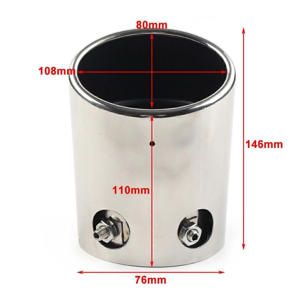 Rear Exhaust Pipe Tail Muffler Tip for Toyota Land Cruiser Prado (2003–2009)