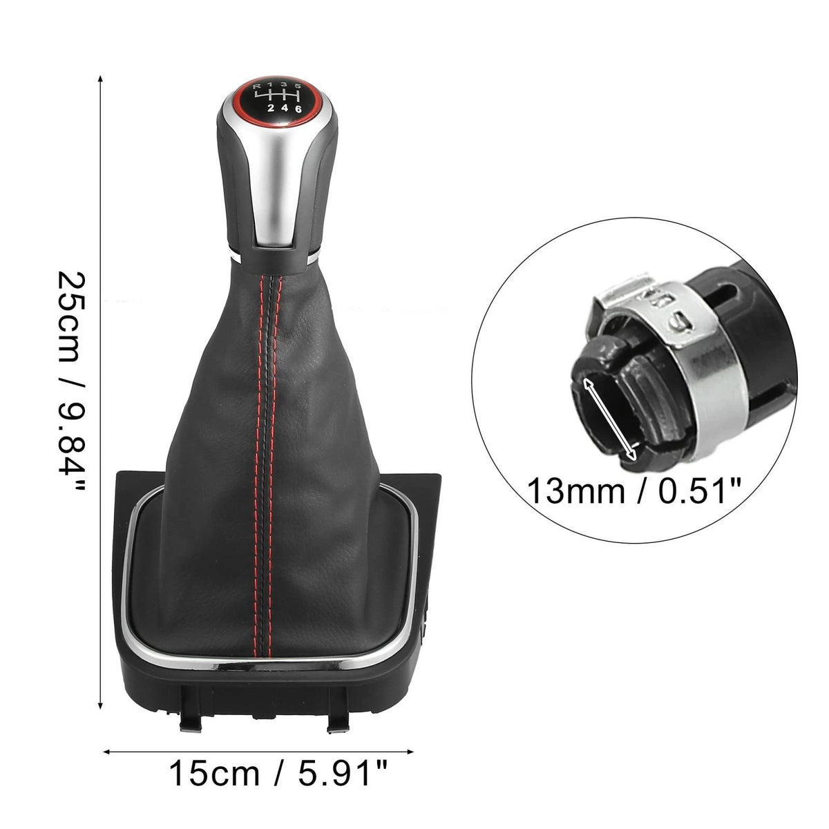 6 Speed Manual Gear Shift Knob for Volkswagen Jetta (2006–2010)