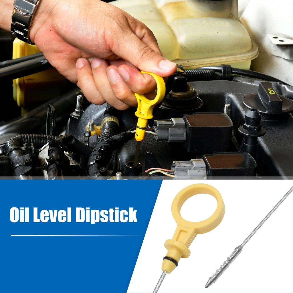 Engine Oil Level Indicator Dipstick Replacement for Chevrolet Silverado 2500 (Yellow) (2001–2023)