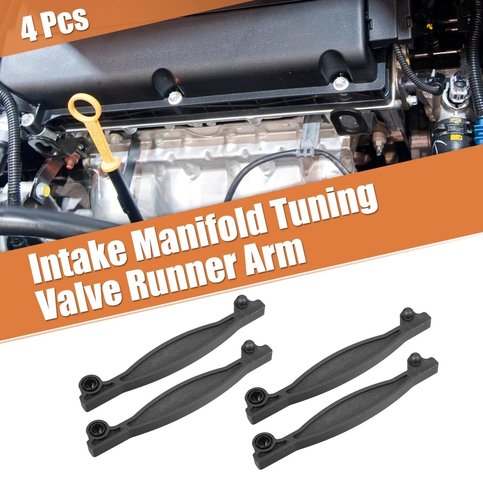4 Pcs Intake Manifold Tuning Valve Runner Arm Replacement for Chevrolet Cruze (2011–2016)