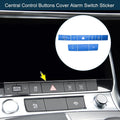 Central Control Buttons Cover Alarm Switch for Audi A6 A7 (2019–2024)