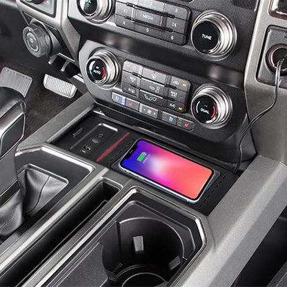 Center Console Wireless Charger for Ford F150 (2017–2020)