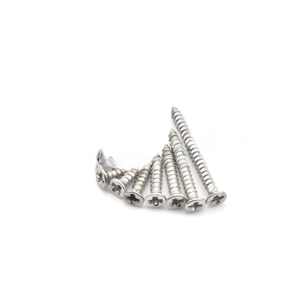 800 Pcs M2 Cross Recessed Flat Head Self Tapping Screws