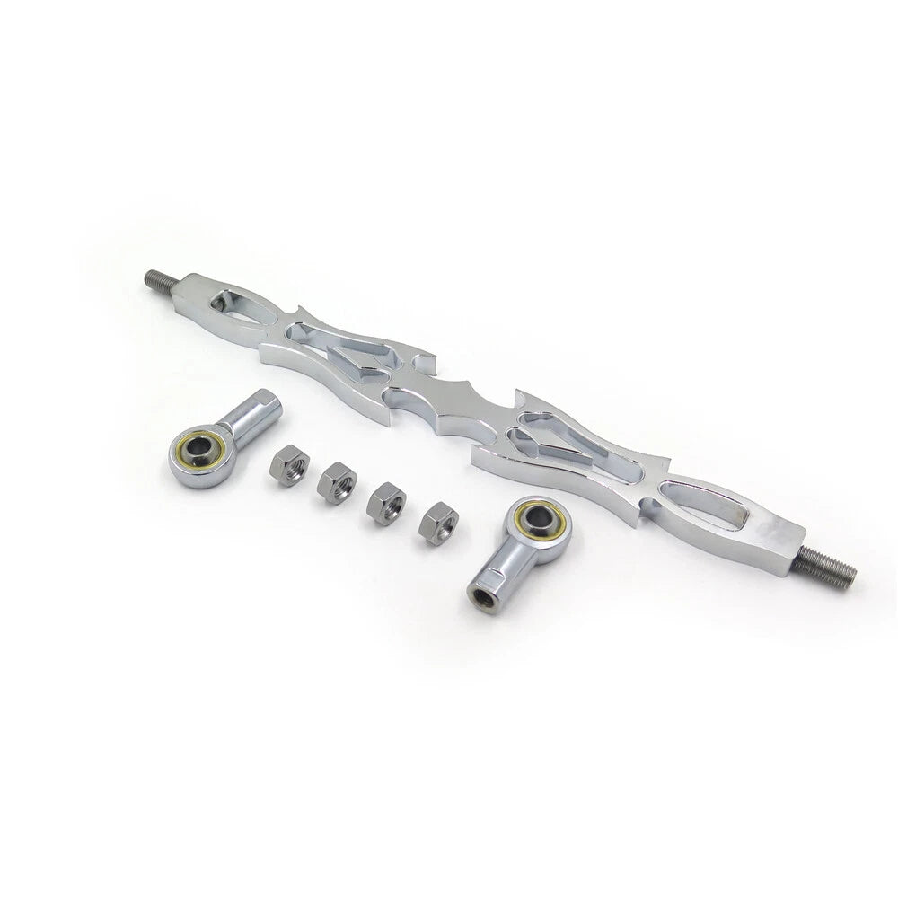 Chrome Spear Shift Linkage +2" for Harley FXDWG Dyna Wide Glide (1993–2016)